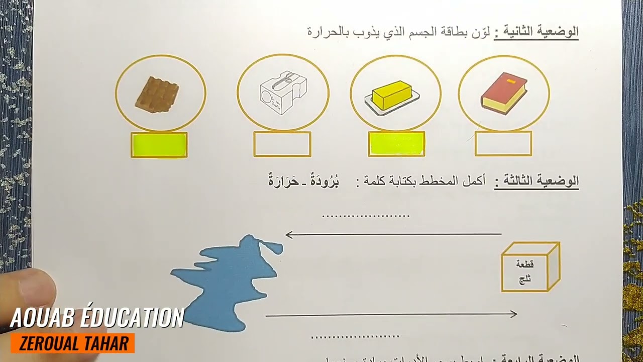 حل نموذجي لامتحان الفصل الثالث في التربية العلمية 2023-2024  (نموذج 01 )≡ الأولى ابتدائي