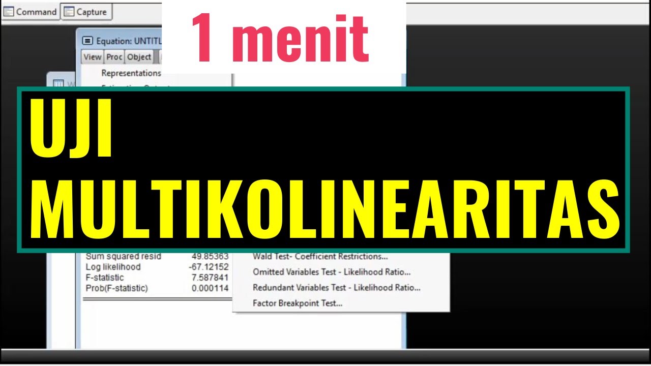 TUTORIAL UJI MULTIKOLINEARITAS - YouTube