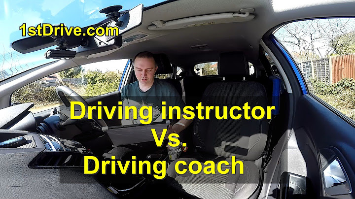 Driving instructor Vs. Driving coach