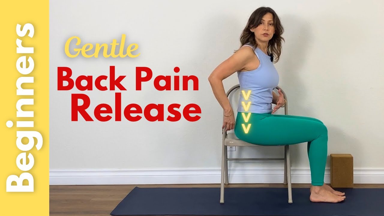 Low back pain relief exercises: beginners yoga therapy - YouTube