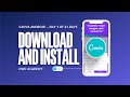 Day 1  Canva Android Tutorials | Download and Install + Perks 2021