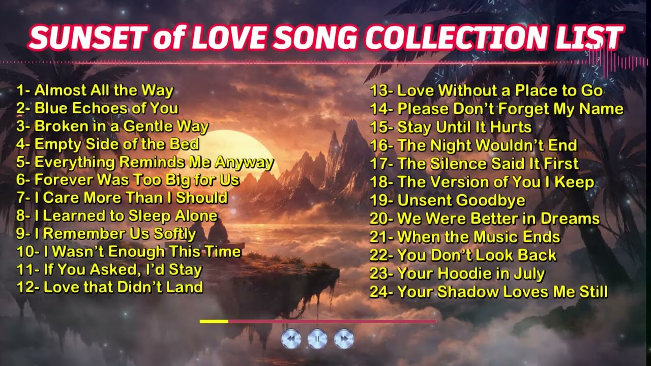 Romantic Love Song Collection | Peaceful Sunset Garden Music
