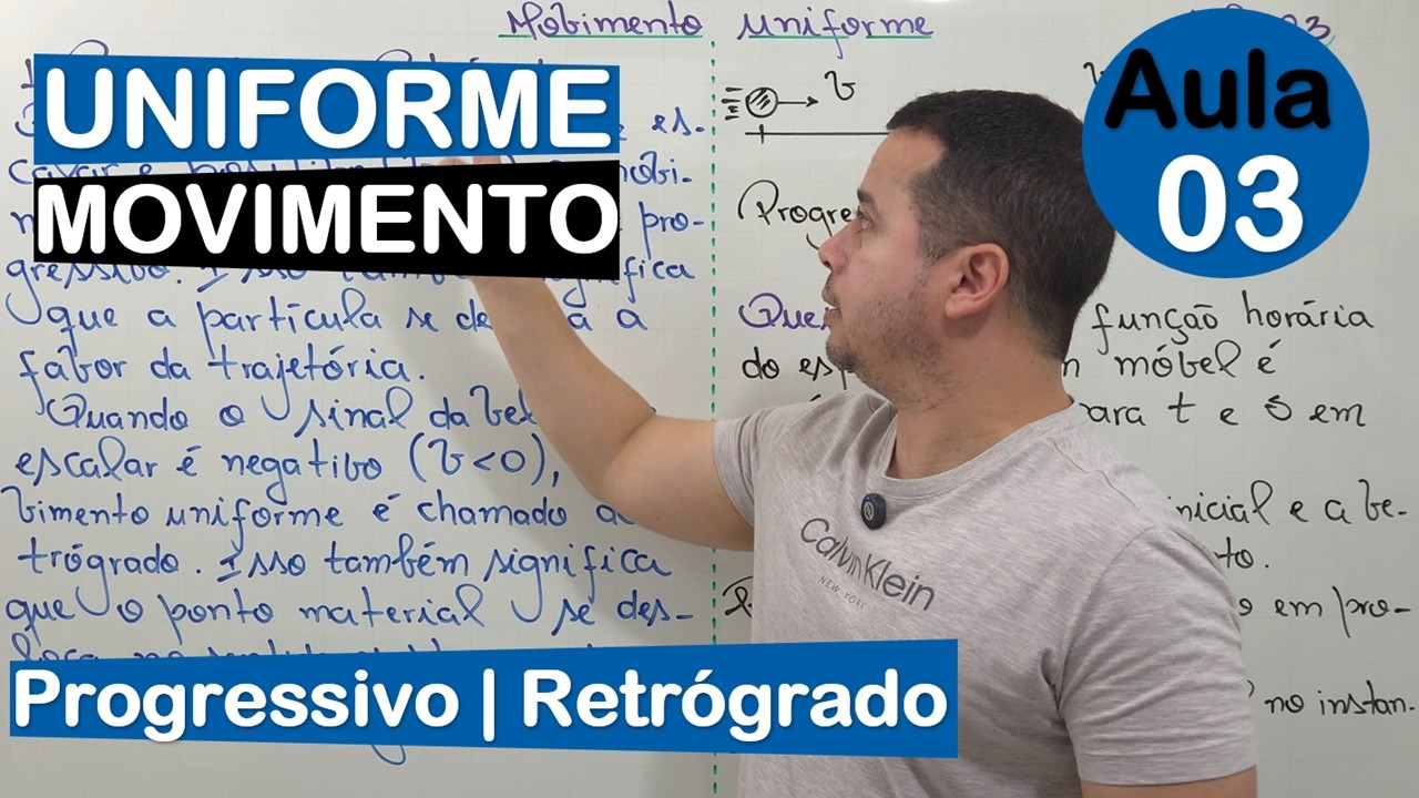 CURSO DE MOVIMENTO UNIFORME | AULA 03 | PROGRESSIVO OU RETRÓGRADO