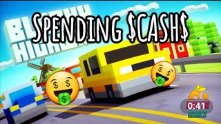Spending 500 COINS in Blocky highway|Blocky Highway screenshot 5