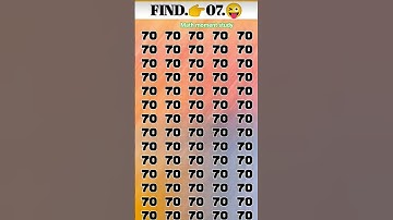 Find 👉 07 odd number puzzle 🧩 iq test 🧠 math reasoning questions #mathematicspuzzles #mathspuzzle
