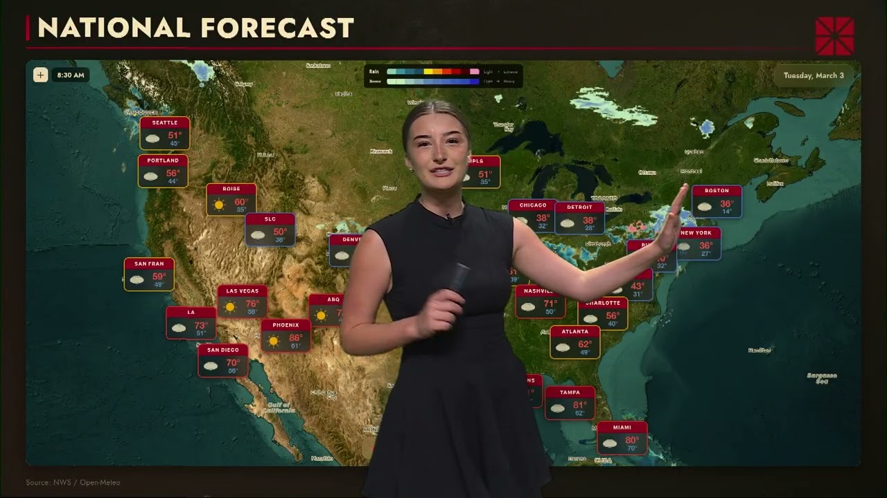 Mixed Weather Patterns Sweep Across the U.S. | Chapman News