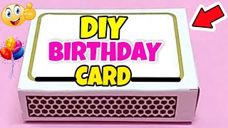 How to make Special Birthday Card using MatchBox//Beautiful Handmade Birthday card Gift Idea