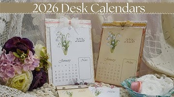 2026 Desk Calendars with Metal Stand - Christmas Gift Idea