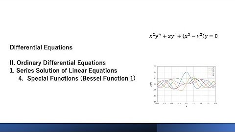 II.1.4. Special Functions (Bessel function 1)