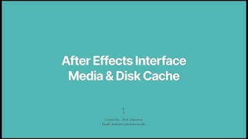 After Effects Media & Disk Cache