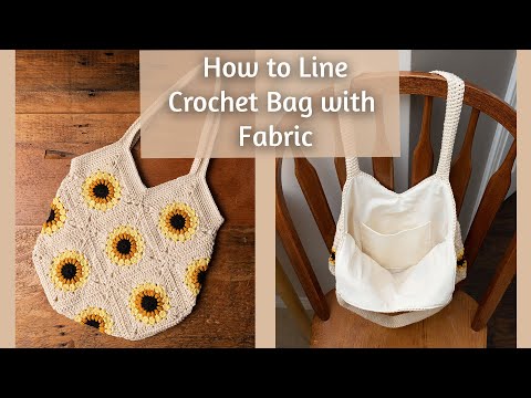 How to Line a Crochet Bag {Step-by-Step Instructions} - Crafting Each Day