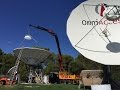 Skybrokers installs a refurbished andrew 76m antenna on mallorca