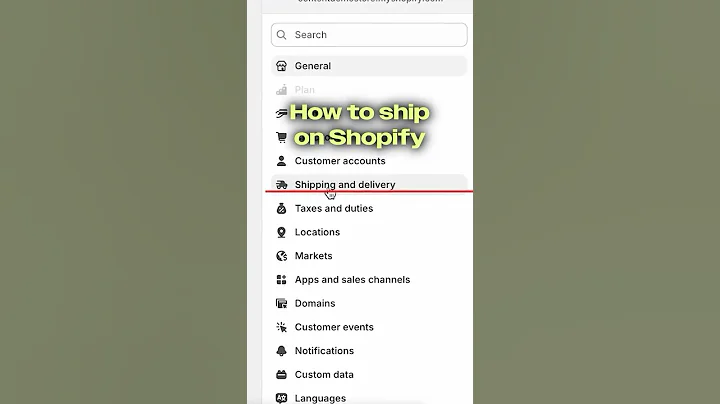 How to ship your products on Shopify