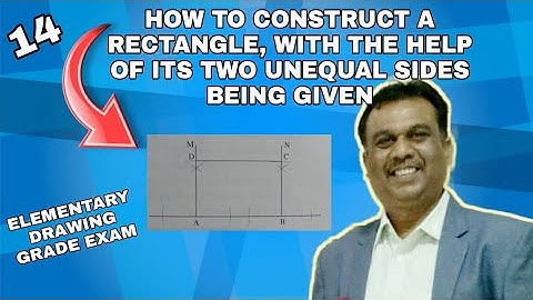 How to construct a rectangle | elementary drawing grade exam | suhaas bhoir