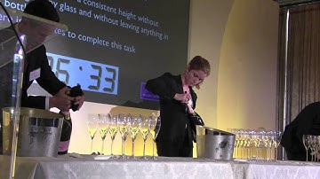 60-Second Skill: Pouring champagne