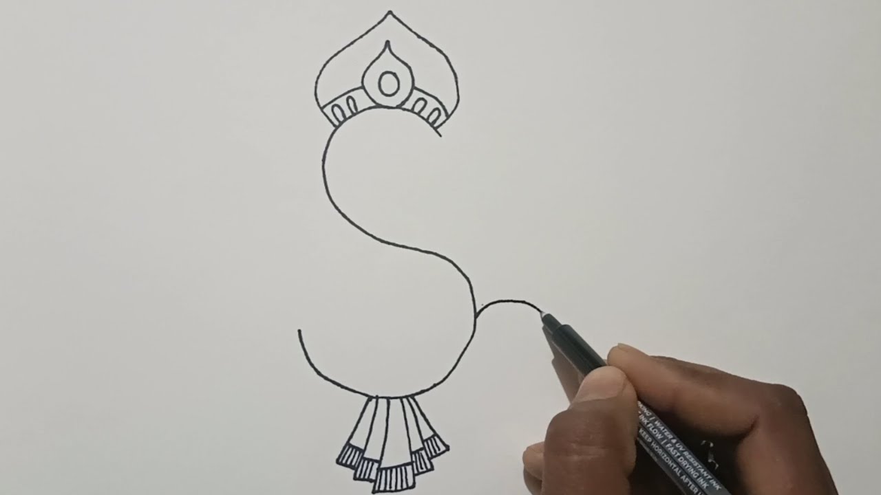 Drawing Lord Ganesha from Letter 'S' | Easy Step-by-Step Tutorial | sahni art academy