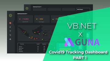 VB.NET  - How To Make Covid19 Tracking Dashboard Part 1 - Guna.UI Framework | C#, VB.NET