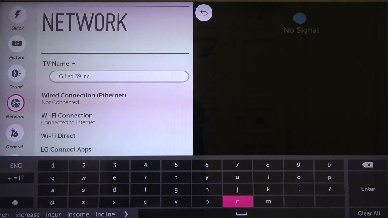 How to Rename LG LED Smart TV? (LG39LB650V) YouTube