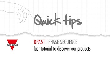 How to monitor phase sequence with Carlo Gavazzi