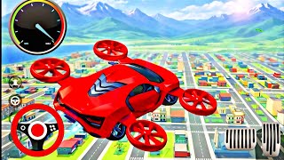 Flying Car Stunt Game | Flying Car Adventure Track Racing 3D - Android GamePlay  screenshot 1