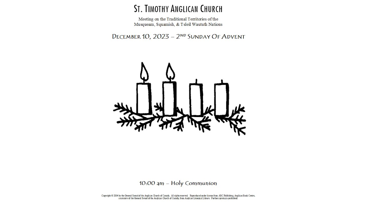 The 2nd Sunday Of Advent December 10 2023 YouTube the-2nd-sunday-of-advent-december-10-2023-youtube