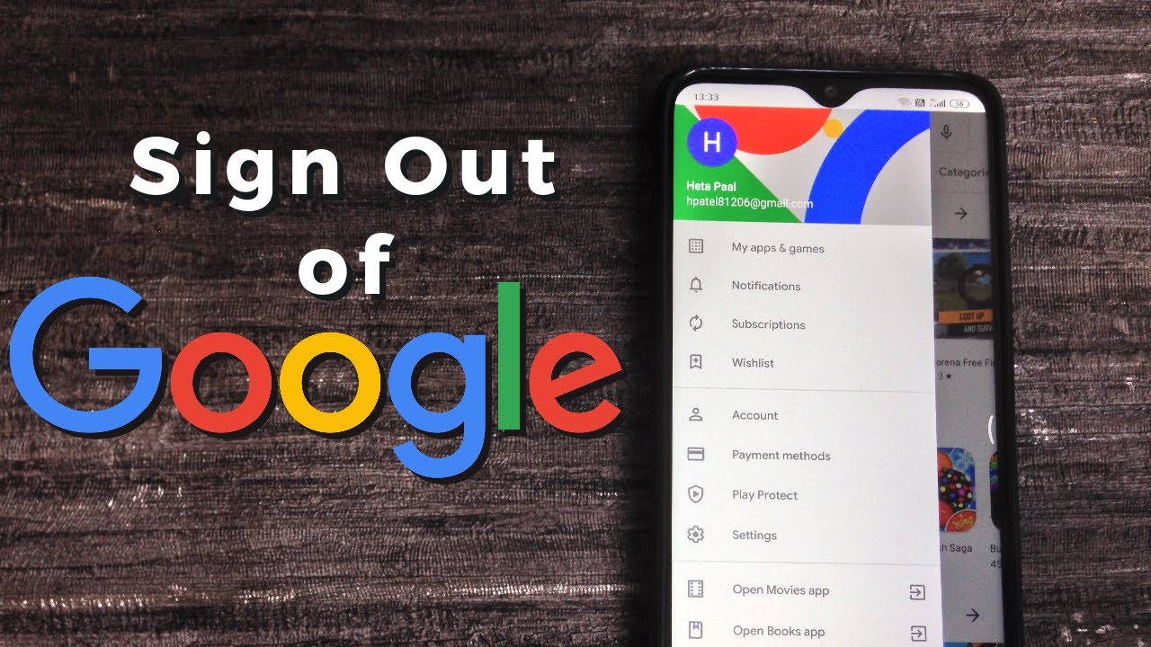 How to sign out of Google Account - Android - YouTube