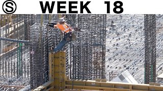 One-week construction time-lapse with closeups: Week 18 of the Ⓢ-series