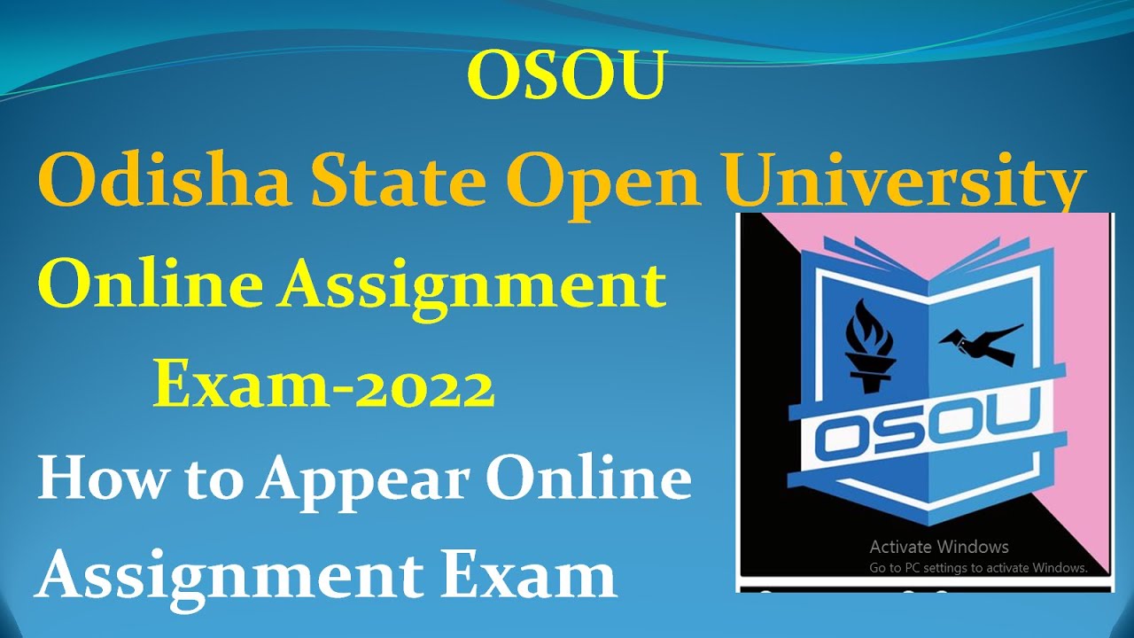 osou online assignment exam 2022