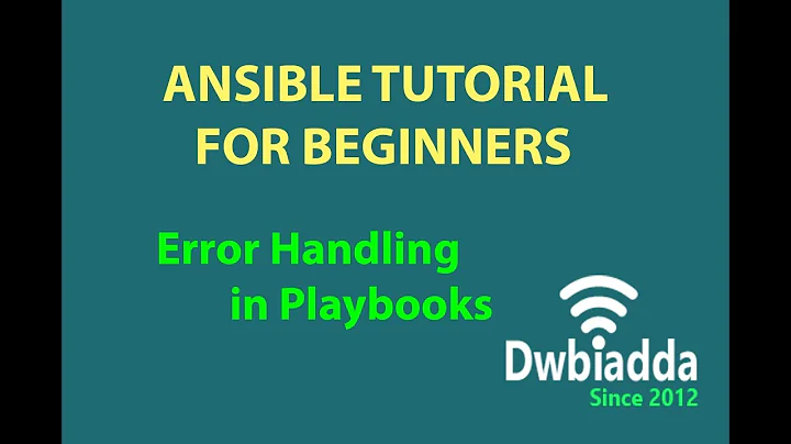 Error Handling in Playbooks | Ansible tutorial