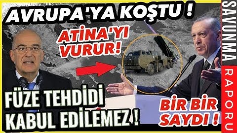 TÜRKİYE KONUŞTU YUNAN KORKTU..TAYFUN FÜZESİ ATİNA'YI VURABİLİR - SAVUNMA
