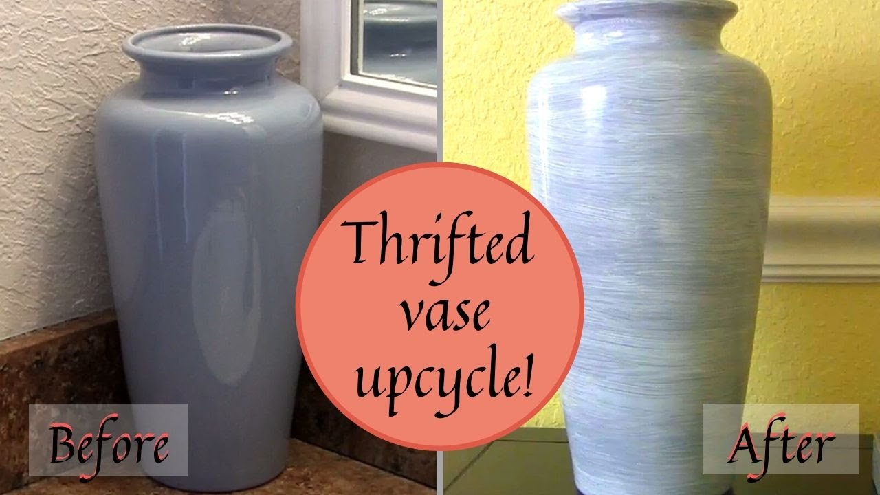 How to Paint a Vase Upcycled Vase YouTube