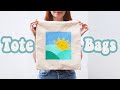 HAND PAINTED TOTE BAGS | How to Hand Paint Totes Bags, Paint With Me, Tote Bag Tutorial