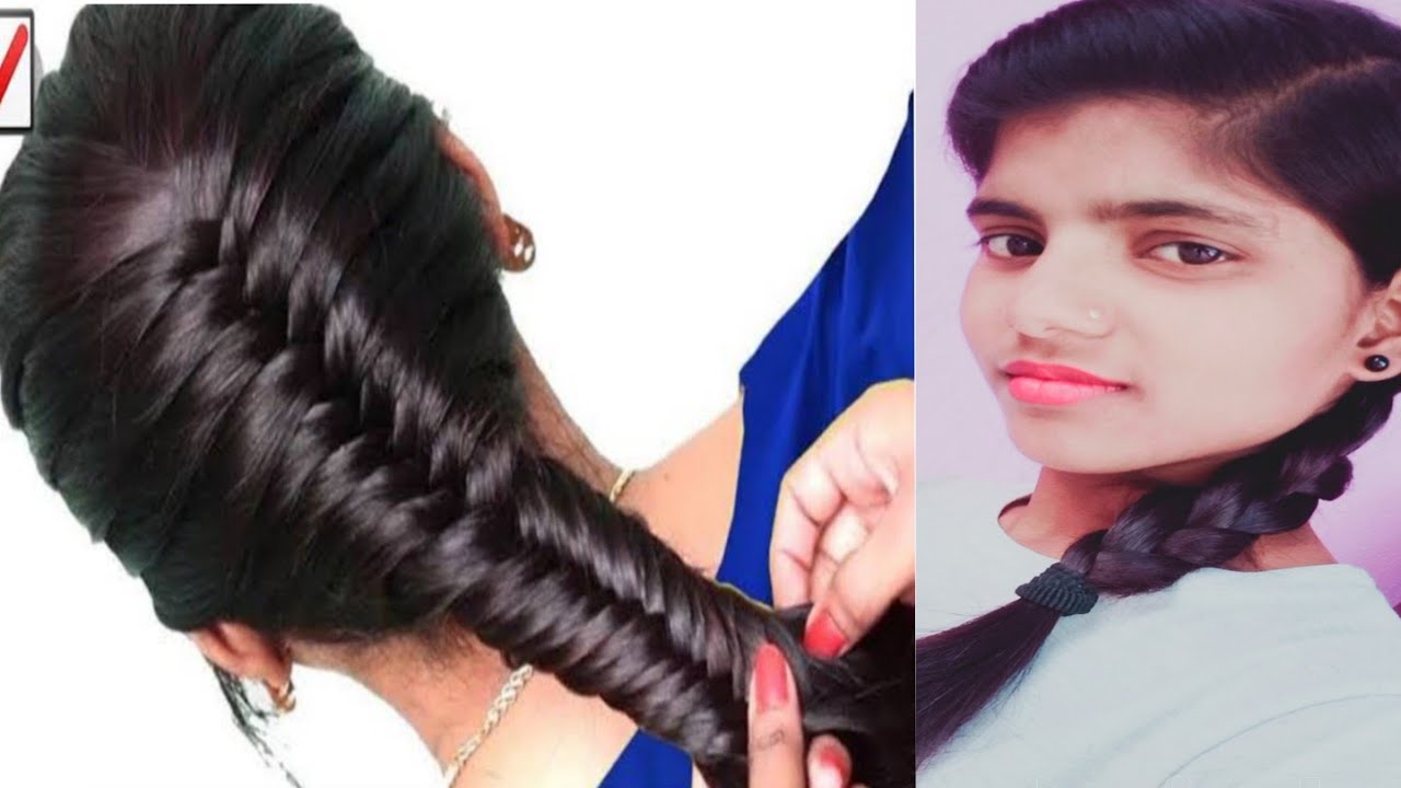 Fish Tail Hairstyle | How To Make Khajuri Choti Hairstyle || Party Hair  Style || Integrators - YouTube