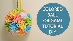 Cool Colored Ball Origami Paper Flowers Kusudama Tutorial DIY - Durasi: 13.27. 