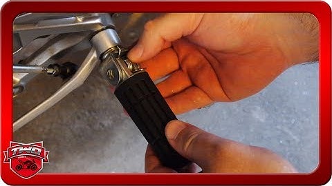 How To Install Rubber FZ09 MT09 Pegs Upgrade