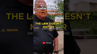 I Cant Be Trespassed On Public Property Cops Ignore The Law, Pick On Guy And Violate His Rights