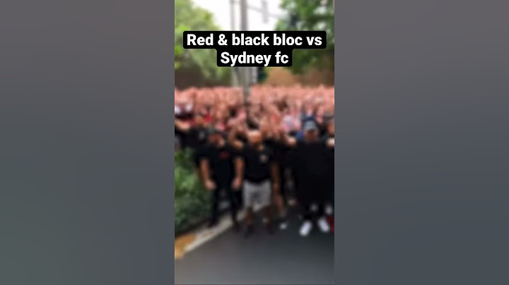 Red & black bloc vs Sydney fc