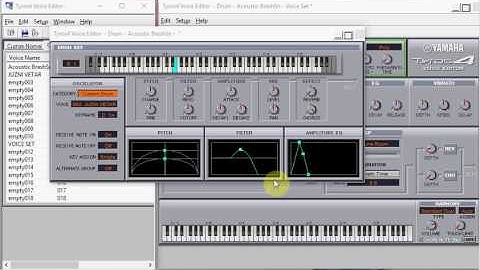 Tyros4 - how to create Custom Drum - Voice Editor