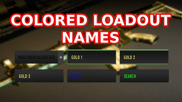 MW2 How to do Colored Loadout Names Glitch Bug Tool
