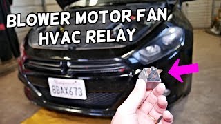DODGE DART HEATER BLOWER MOTOR FAN RELAY LOCATION REPLACEMENT HVAC CLIMATE CONTR