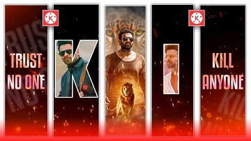 Full screen king attitude status video editing in kinemaster