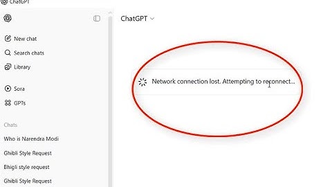 How to fix Network connection lost Attempting to reconnect problem Chatgpt App Windows 10 /11 PC