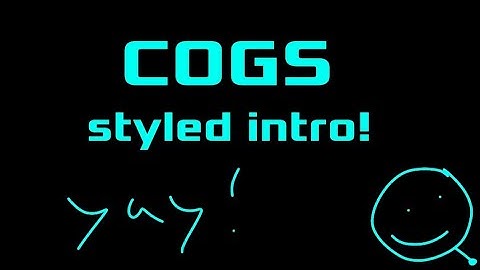 COGS INTRO (STYLED!)