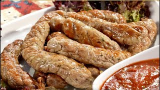 Lamb sausages and veal sausages! Grill and the secret of juicy sausages!