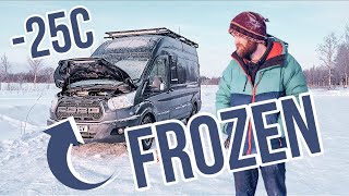 Van DIED in ARCTIC cold temperatures | Extreme Winter Vanlife