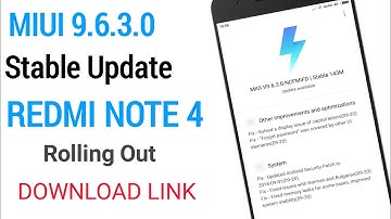 MIUI 9.6.3.0 New Stable Update Rolling Out For REDMI NOTE 4 | Download Link