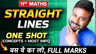 🔥 Straight Lines 🎯 Class 11 Maths Ch 9 One Shot | Full Concepts + Most Important Questions