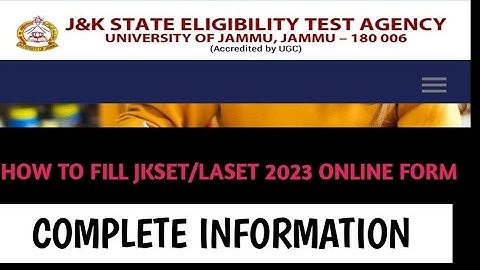 HOW TO APPLY on www.jujkset.in  click on Apply for JKSET-2023. #jkset #laset #jammuuniversity #2023