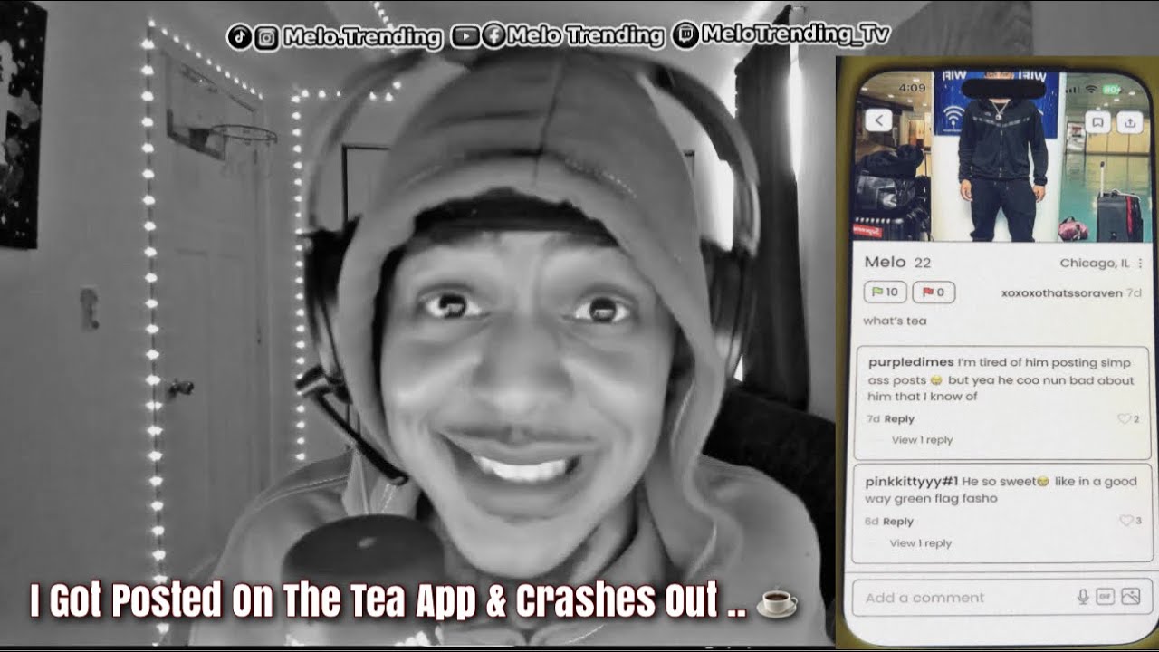 I GOT POSTED ON THE TEA APP & CRASHED OUT ...