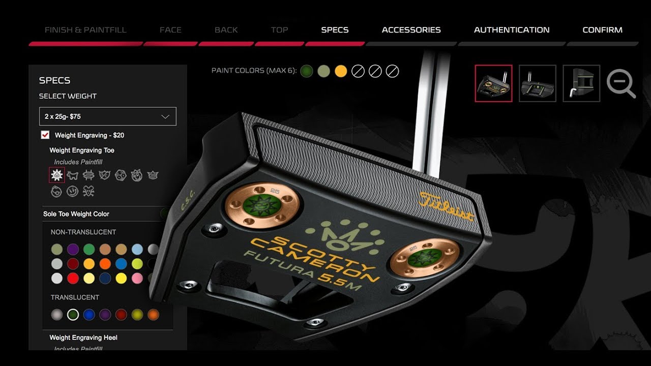 Scotty Cameron introduces new online custom shop